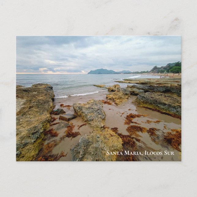 Schöner Sonnenuntergang in Santa Maria, Ilocos Sur Postkarte (Vorderseite)