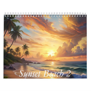 Schöner Sonnenuntergang Kalender