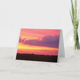 Schöner Sonnenuntergang Karte