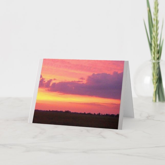 Schöner Sonnenuntergang    Karte (Vorderseite)