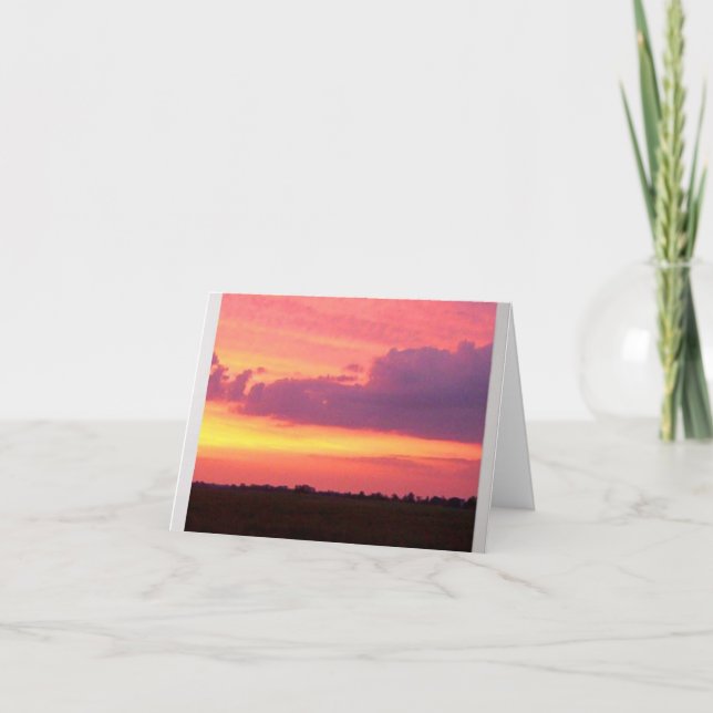 Schöner Sonnenuntergang    Karte (Vorderseite)