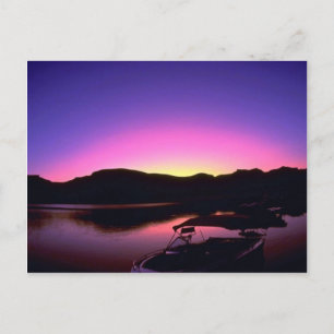 Schöner Sonnenuntergang: Lake Mead, Nevada Postkarte