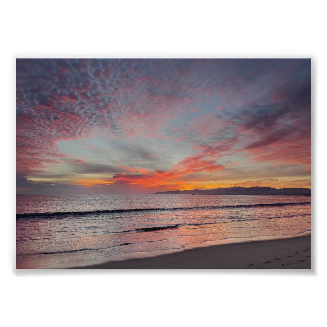 Schöner Sonnenuntergang - Marina Del Rey, CA Fotodruck (Vorne)