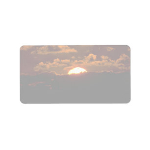 Schöner Sonnenuntergang: Maui, Hawaii Adressaufkleber