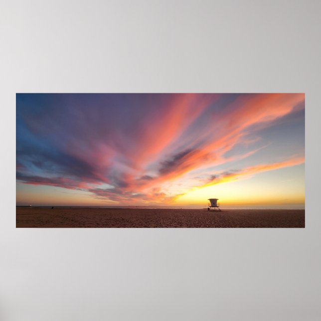 Schöner Sonnenuntergang Poster (Vorne)