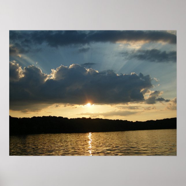 Schöner Sonnenuntergang Poster (Vorne)