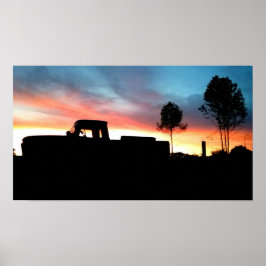 Schöner Sonnenuntergang Poster