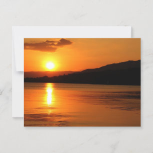 Schöner Sonnenuntergang Postkarte