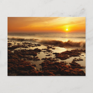 Schöner Sonnenuntergang Postkarte