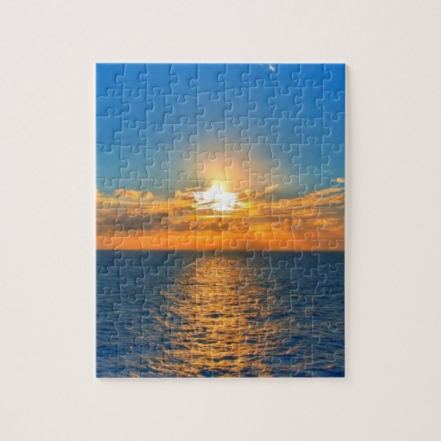 Schöner Sonnenuntergang Puzzle (Vertikal)