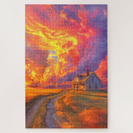 Schöner Sonnenuntergang Puzzle