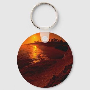 Schöner Sonnenuntergang: Santa Barbara, Schlüsselanhänger
