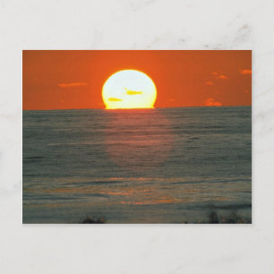 Schöner Sonnenuntergang: Südpazifik, Tahiti Postkarte