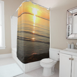 Schöner Sonnenuntergang über Cape Cod Harbour Dusc Duschvorhang