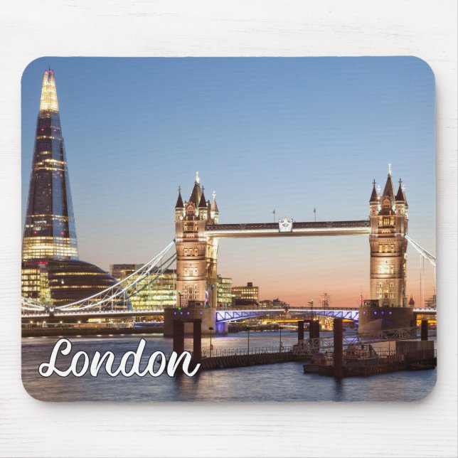 Schöner Sonnenuntergang über London, England Mousepad (Vorne)