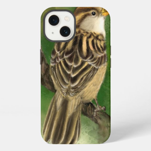 Schöner Spatz iPhone-Hülle iPhone Hülle (Rückseite)
