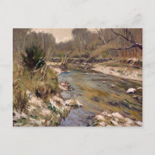 Schöner St. Louis Landkreis Kiefer Creek im Winter Postkarte