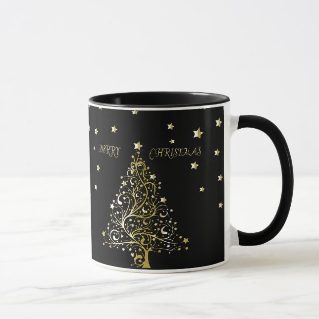Schöner sternenklarer metallischer tasse (Rechts)