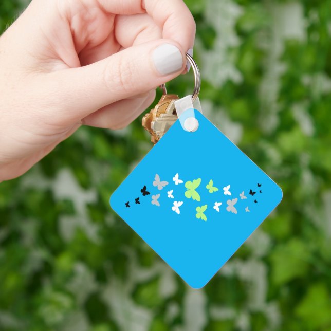 Schöner Stolz der Schmetterlingsagentur Schlüsselanhänger (Hand)