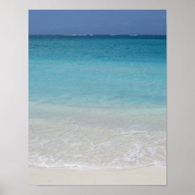 Schöner Strand | Foto Turks und Caicos Poster (Vorne)
