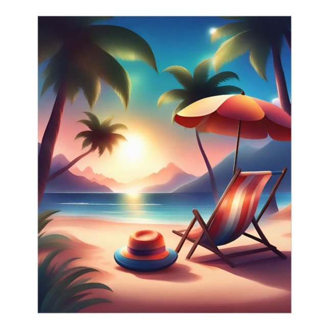 schöner Strand Fotodruck (Vorne)