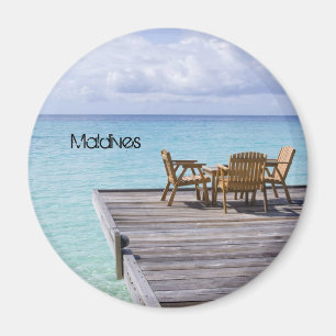 Schöner Strand in Malediven Magnet