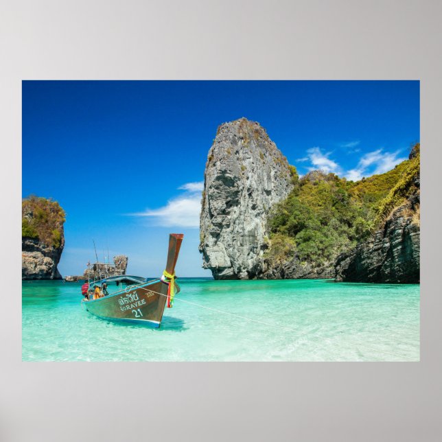 Schöner Strand in Thailand Poster (Vorne)