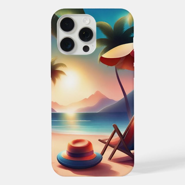schöner Strand iPhone Hülle (Rückseite)