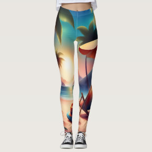 schöner Strand Leggings