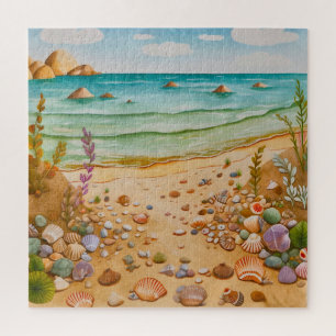 Schöner Strand/Meeresstrand Puzzle