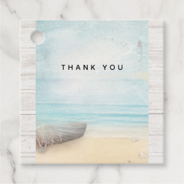 Schöner Strand mit Rowboat & Fishing Net Geschenkanhänger