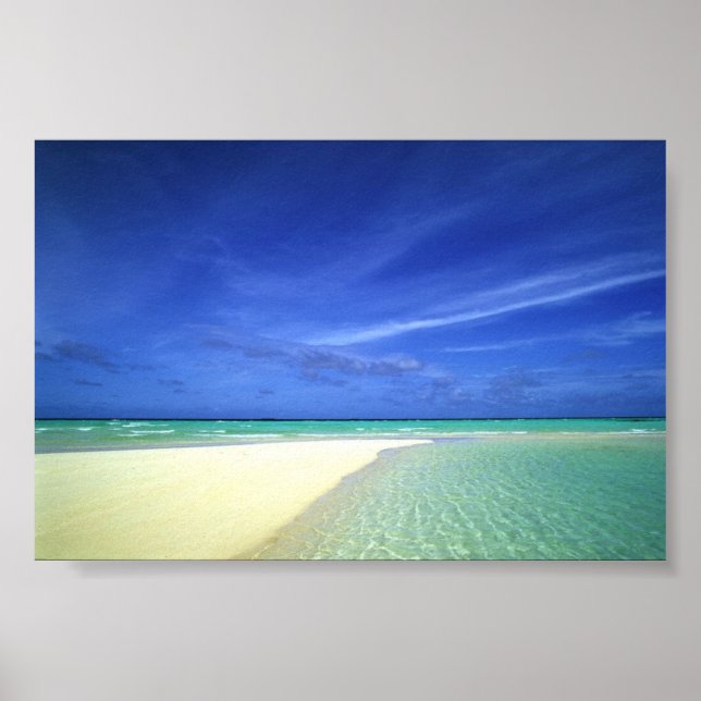 Schöner Strand Poster (Vorne)