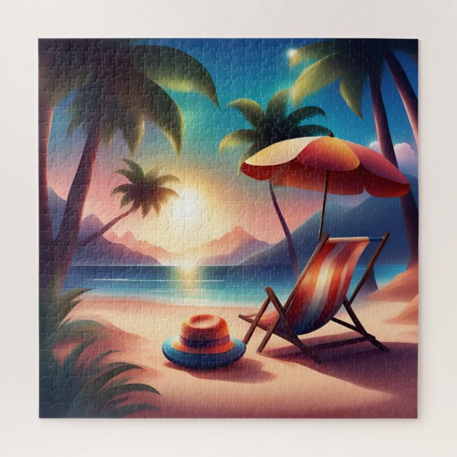 schöner Strand Puzzle (Vertikal)