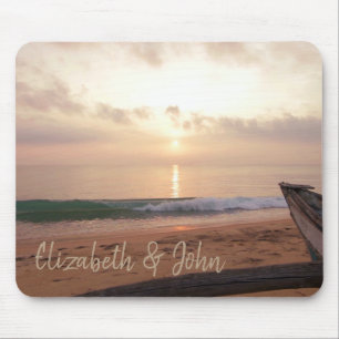 Schöner Strand, Sand, Sonnenuntergang - Personalis Mousepad
