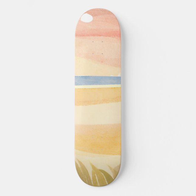 schöner Strand Skateboard (Vorderseite)