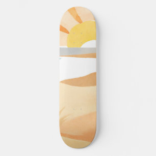 schöner Strand Skateboard