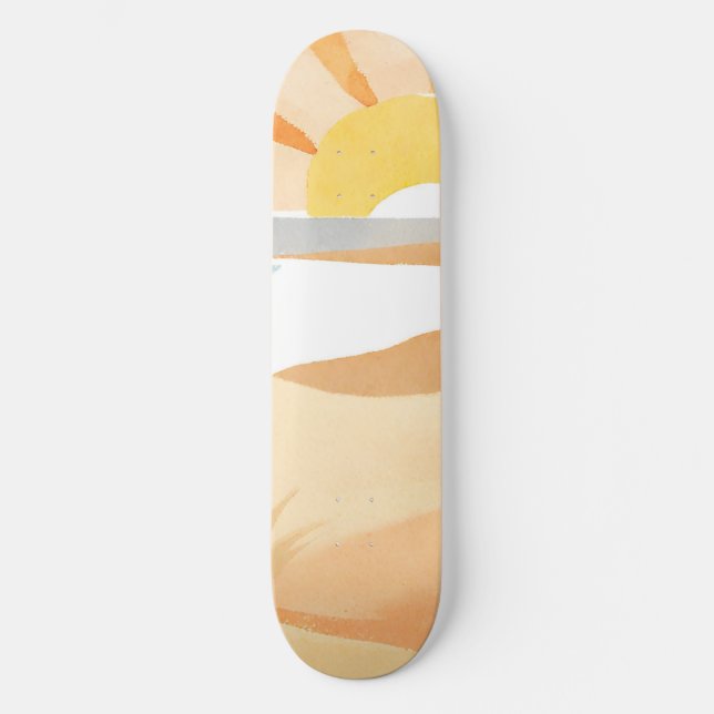 schöner Strand Skateboard (Vorderseite)