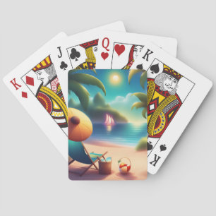 schöner Strand Spielkarten