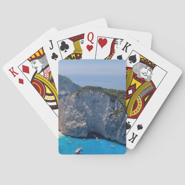 Schöner Strand Spielkarten (Rückseite)