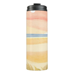 schöner Strand Thermosbecher