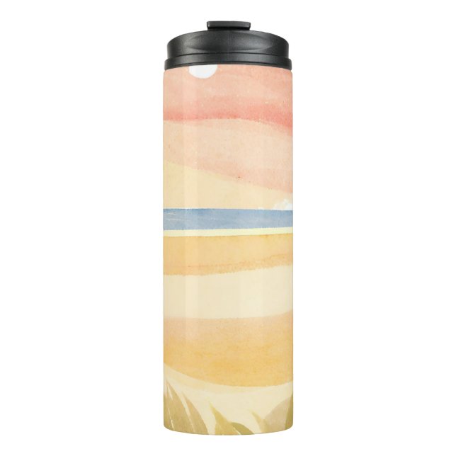 schöner Strand Thermosbecher (Vorderseite)
