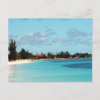 Schöner Strand von Bahamian Postkarte