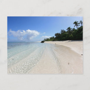 schöner Strand von Tonga Postkarte
