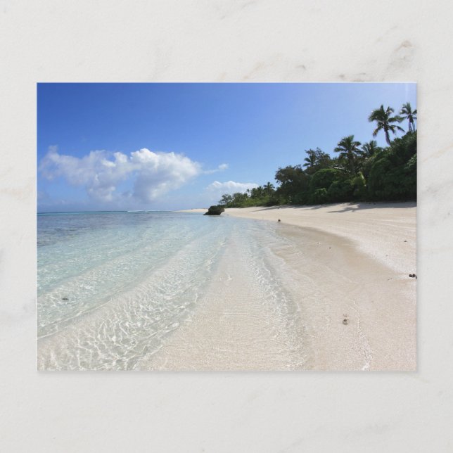 schöner Strand von Tonga Postkarte (Vorderseite)