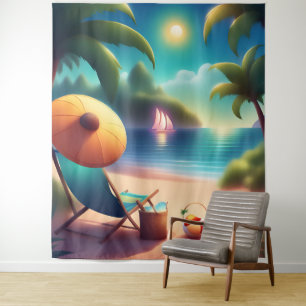 schöner Strand Wandteppich
