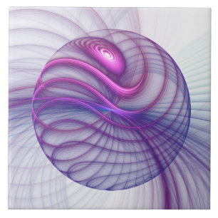 Schöner Swing Moderne Abstrakte Fractal Art Pink Fliese