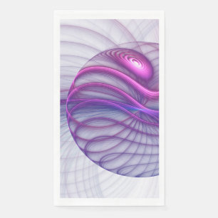 Schöner Swing Moderne Abstrakte Fractal Art Pink Serviette