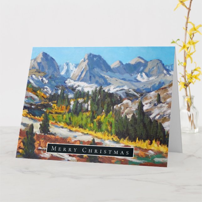 Schöner Tag auf dem Berg Karte (Gelbe Blume)