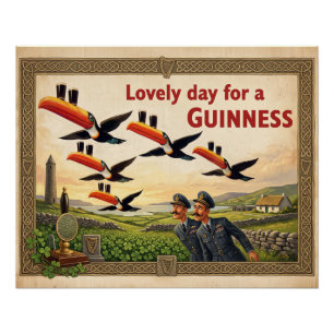 Schöner Tag für ein Guinness Premium-Kunstposter Poster