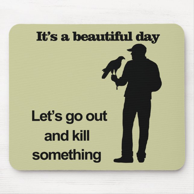 Schöner Tag für Falconry Mousepad (Vorne)